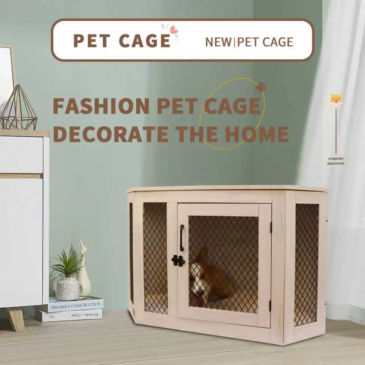 dog crate wooden