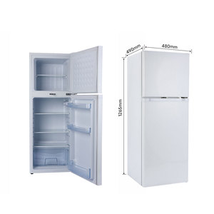 Réfrigérateur <span class=keywords><strong>solaire</strong></span> 12/24V DC à congélateur supérieur 142L, alimenté par panneau <span class=keywords><strong>solaire</strong></span> et <span class=keywords><strong>batterie</strong></span>, pour la réfrigération des fruits et légumes, réfrigérateur domestique - Product Image 2