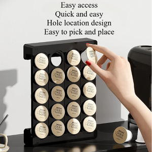 Support mural ou de table en plastique pour capsules de café K-Cup, organisateur de rangement pour capsules de café - Product Image 2