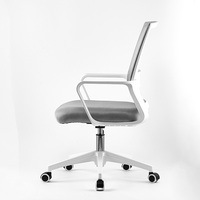 JOHOOFURNITURE Vente en gros Chaise de bureau pivotante en maille pour visiteurs et cadres, en tissu, moderne