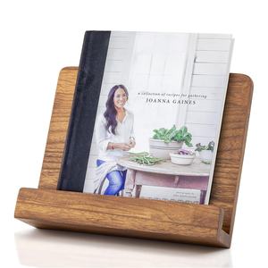 Support de livre de cuisine en bois pour votre comptoir de cuisine Support en bois massif qui garde facilement les livres de <span class=keywords><strong>recettes</strong></span> de cuisine ouverts pour une cuisson pratique - Product Image 1