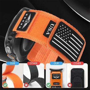 Logo personalizzato per esterni cinturino in tela di Nylon per Samsung Galaxy <span class=keywords><strong>Watch</strong></span> Band per <span class=keywords><strong>Apple</strong></span> <span class=keywords><strong>Watch</strong></span> serie polsino - Product Image 2