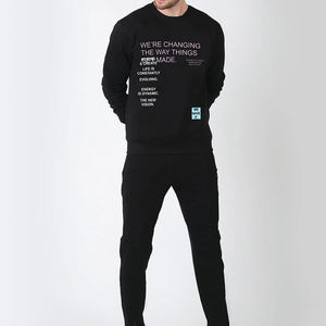 Sudadera de cuello redondo de algodón para hombre de peso pesado personalizada de alta calidad 100%, sudadera recortada de lujo lisa en blanco para hombre - Product Image 2