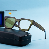 Lunettes de soleil KAJILA rétro avec logo personnalisé, monture carrée, photochromiques, bloquant la lumière bleue, UV400, pour femmes, hommes, unisexe