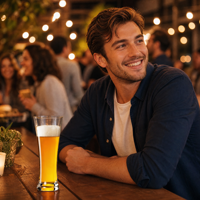 Kalın Duvarlı Soğuğa Dayanıklı Pilsner Bira Bardağı Ev Partileri ve Arkadaş Buluşmaları İçin Uygundur