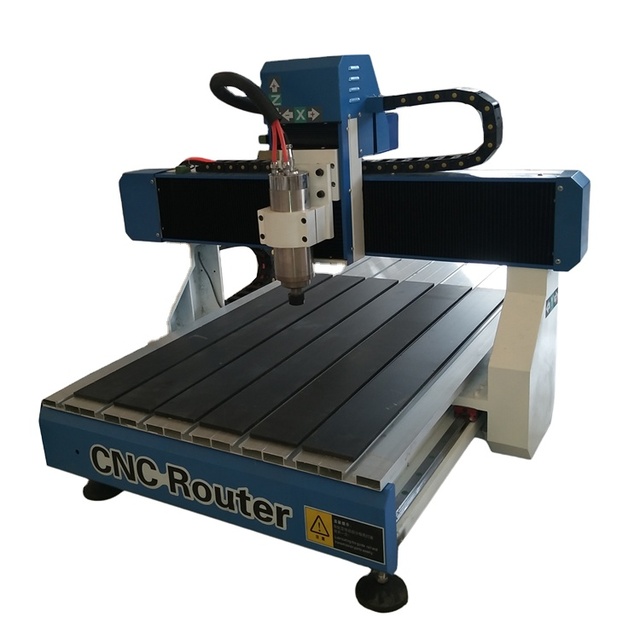 Desktop Mini 6090 CNC Router 3D Single Spindle 2.2KW High Productivity Machine RichAuto Control with Motor