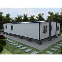 Maison modulaire préfabriquée de luxe moderne, pliable et extensible, en conteneur, 2, 3, 4, 5 ou 6 chambres, 20 pieds ou 40 pieds