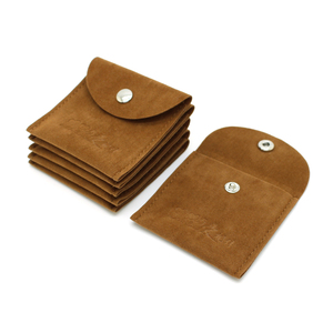 Custom Microfiber Button Velvet Gift Packaging Bag <b>Jewelry</b> <b>Storage</b> Bags Necklace Earrings Ring <b>Jewelry</b> Pouch with logo - Product Image 2