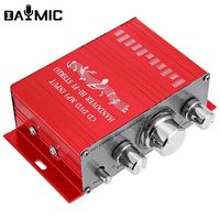 Fabrika HiFi 12V Mini araba amplifikatör 2 kanal oto ses Stereo dijital AMP