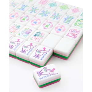 Fichas de Mahjong <span class=keywords><strong>Amara</strong></span>, Acrílicas, Estilo Judío Americano, Juego de 164 Piezas, en Stock - Product Image 1