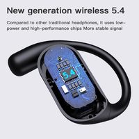 Écouteurs sans fil YYK-Q16S Pro : 70 heures d'autonomie, Bluetooth 5.4, conception ouverte pour le sport, commande tactile intelligente, suppression du bruit, traduction IA