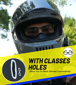 Masque de protection antibactérien Kewig 7A, masque facial avec trous pour lunettes, masques Shiesty pour moto, cyclisme, sport - Product Image 5