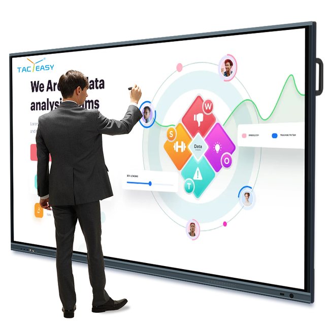 Interactive Flat Panel 4K Android Smart Board Touch Screen All in One Interactive Whiteboard Display for School Office Meeting