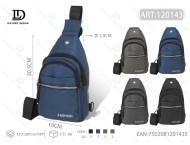 Borsa da petto da uomo con quattro tasche, chiusura con cerniera in nylon, uso quotidiano, per tutte le stagioni - Product Image 1