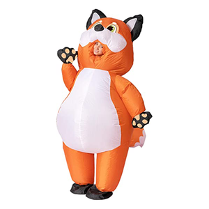 Costume gonfiabile di Halloween della volpe di taglia unica Unisex adulto animale del corpo intero di super settembre - Product Image 1
