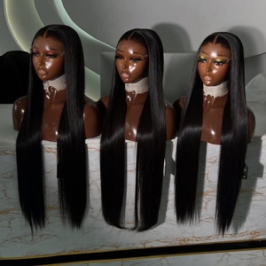 Pelucas de Cabello Humano Camboyano Virgen con Ondas Naturales de 10-40 Pulgadas, Peluca Frontal de Encaje Transparente HD con Cabello de Bebé - Product Image 5