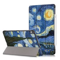 Étui intelligent pour tablette iPad Air 11 pouces avec fonction veille/réveil automatique, ultra fin, support pliable, antichoc, coque arrière rigide en PC
