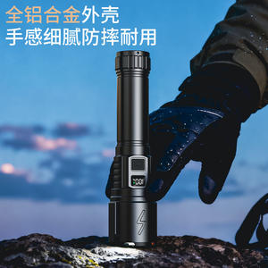 ไฟฉายเลเซอร์แบบพกพา รุ่นใหม่ วัสดุอลูมิเนียมอัลลอย ชาร์จไฟได้ สว่างพิเศษ ใช้งานได้นาน เหมาะสำหรับกิจกรรมกลางแจ้ง แคมป์ปิ้ง และค้นหา - Product Image 5