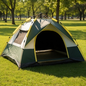 Tienda de Campaña Automática Portátil para Exteriores, Tienda de Campaña de Tela Oxford Gruesa Resistente a la Lluvia para Todas las Estaciones, Resistente a los Rayos UV, Fácil de Instalar - Product Image 1