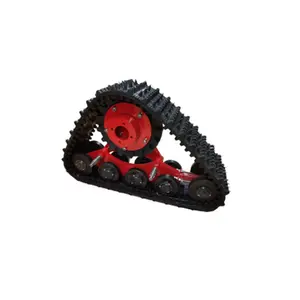 Rubber Track System Triangle assembly of tractor harvester mini triangle rubber tracks