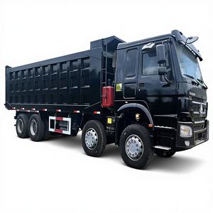 翻新低里程二手 HOWO 8X4 自卸车 - 欧二柴油潍柴发动机，带后置摄像头，用于碎石/煤炭运输 - Product Image 1