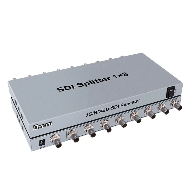 Dtech Hoge Kwaliteit 1080P 60Hz 3G Splitter Ondersteuning Sdi Standaard High Definition Sdi Splitter