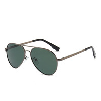 Nouveautés Lunettes de soleil pour hommes Verres dégradés Monture en métal tendance Lunettes polarisées UV400