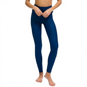 Wholesale CUSTOM APPAREL Women's <b>High</b> <b>Waist</b> Fleece Lined Spandex/Polyester Breathable <b>Thick</b> Warm Seamless Winter Yoga <b>Leggings</b> - Product Image 2
