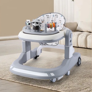 Cadre en plastique multifonctionnel anti-O-Leg anti-renversement pour bébé avec chariot pour apprendre aux bébés à conduire à démarrer une voiture Sit Push - Product Image 1