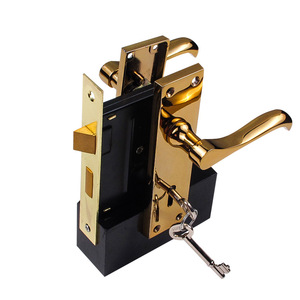 Serrures à mortaise en aluminium pour porte, avec poignée à 2, 3 ou 5 leviers, à clé, pour intérieur, en <span class=keywords><strong>bois</strong></span>, avec loquet de sécurité, à prix abordable - Product Image 1