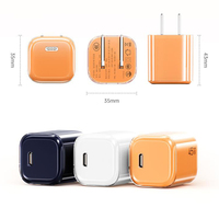 Chargeur rapide GaN 65W 45W, mini adaptateur mural pliable en forme de glaçon, coque transparente, prise US EU UK, bloc d'alimentation portable de voyage
