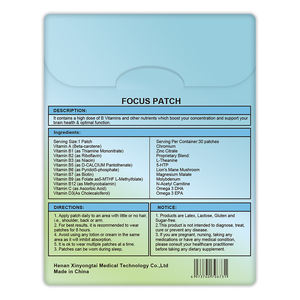 Producto más vendido OEM ODM Ingredientes naturales Diseño portátil parche de enfoque - Product Image 6