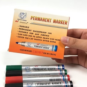 Permanent Markers Waterproof Long Lasting Multi-Surface Round Tip Permanent Markers Non-Fading for <b>Office</b> School - Product Image 2