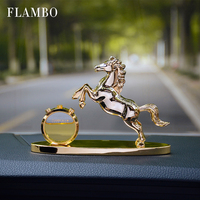 Diffuseur de Voiture Premium Solaire en Métal Doré, Parfum d'Ambiance Luxe pour Tableau de Bord ou Grille d'Aération, Ornement Décoratif