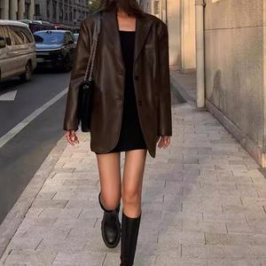 แจ็คเก็ต OEM ยูนิเซ็กส์ คุณภาพสูง หนังเทียม สั่งทำพิเศษ ชิ้นเดียว - Product Image 1