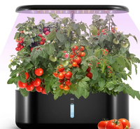 Lampe de croissance pour plantes LED certifiée CE UE 20W, machine hydroponique brevetée à 12 trous pour culture hors sol, pour légumes domestiques intelligents
