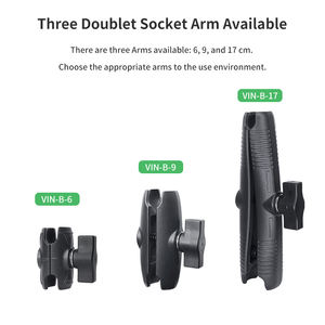 VINmounts soporte de aluminio para manillar de motocicleta, soporte para bicicleta ajustable 360° compatible con GoPro Hero - Product Image 5