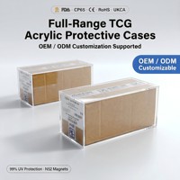 Boîte de protection en carton moderne de qualité supérieure avec étui en acrylique (Europe) – Protection UV à 99 %, écologique pour l'affichage scellé