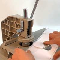 Perforateur Électrique Automatique pour Œillets de Rideaux, Machine à Perforer Manuelle pour Trous de Bande de Rideau, Poinçonneuse Métallique pour Œillets