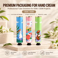 Crème pour les mains personnalisée, tubes ABL, emballage en aluminium et plastique, impression UV, bouchon à vis 12,7-35 mm, étiquette privée, soins de la peau