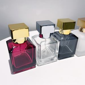 Spot spiral perfume <b>bottle</b> color press <b>spray</b> <b>bottle</b> glass <b>empty</b> <b>bottle</b> cosmetics replacement <b>bottle</b> 50ml - Product Image 3