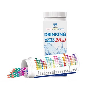 แผ่นทดสอบน้ำดื่มวานส์ฟูล 20 in 1 จำนวน 100 แผ่น สำหรับทดสอบคุณภาพน้ำประปาและน้ำบริสุทธิ์ - Product Image 2