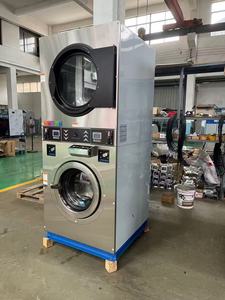 Lavadora y Secadora Comercial Apilable de 15 kg, Sistema de Lavandería Suspendido que Ahorra Espacio: Su Solución para Lavanderías Comerciales Compactas - Product Image 3