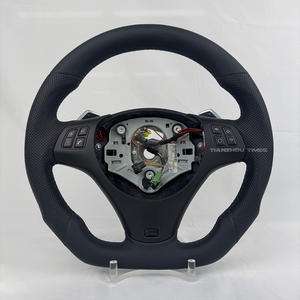 <span class=keywords><strong>Volant</strong></span> BMW Série E entièrement en cuir chauffant avec vibrations pour BMW E90 <span class=keywords><strong>E60</strong></span> E46 E92 M3 E87 E39 X5 E70 X6 E71 E82 E93 E36 E91 - Product Image 2