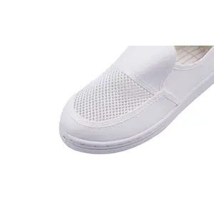 Azienda di piedi Non abrasivi di buona qualità in cina che lavora scarpe Esd di sicurezza industriale bianche