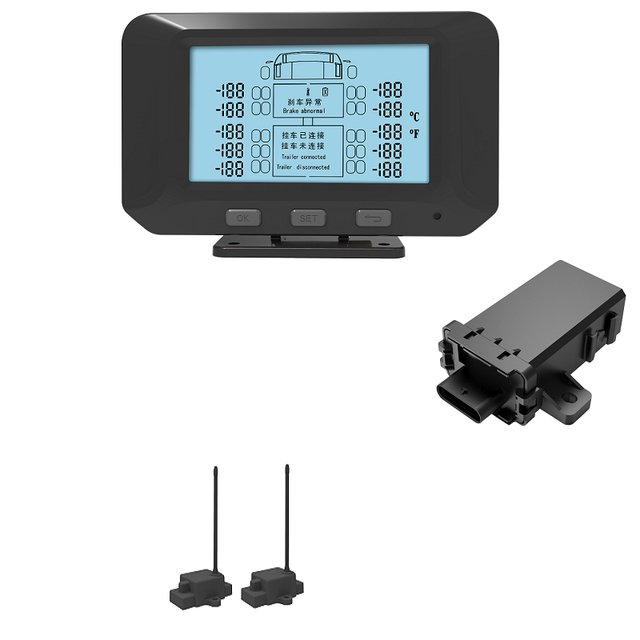 Single Axis Truck Trailer Brake Drum Temperature Monitoring System for 1 Axles Tpms Trailer Exchange