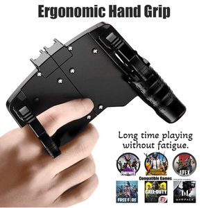 Controlador de Juegos Móvil K21 para PUBG, <span class=keywords><strong>Call</strong></span> of <span class=keywords><strong>Duty</strong></span>, Fortnite, Botones de Disparo L1R1, Gamepad Sensible para iOS y Android - Product Image 4