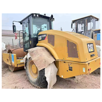 2017 CAT CS79B Rouleau de route à tambour unique à vendre Compacteur de sol vibrant avec moteur central et composants de moteur d'occasion
