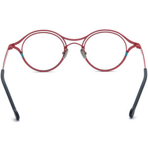 Borregls กรอบแว่นไทเทเนียมสีสันสดใสสำหรับผู้ชาย<span class=keywords><strong>2025</strong></span>แว่นตาทรงกลมดีไซน์ใหม่สำหรับผู้หญิง185766แว่นตาออพติคอลคุณภาพสูง - Product Image 3