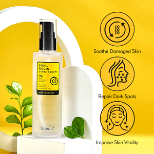Disunie Smooth Snail Face Serum 96% Snail Secretion Filtrate Ácido hialurónico Calmante Reparación de la piel dañada Manchas oscuras Suero para la piel - Product Image 3